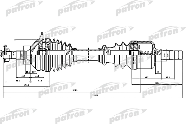 Arbre de transmission PATRON PDS1291