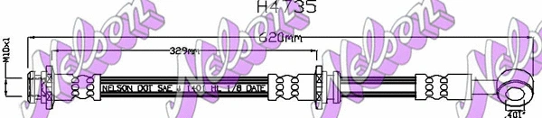 Flexible de frein KAWE H4735