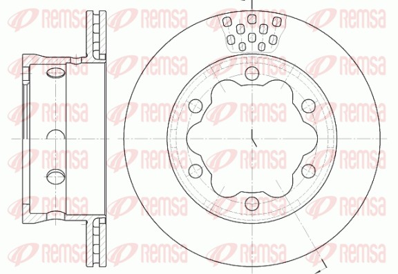 Disque de frein REMSA 6623.10