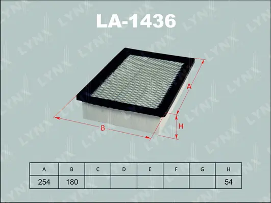 Filtre à air LYNXAUTO LA-1436