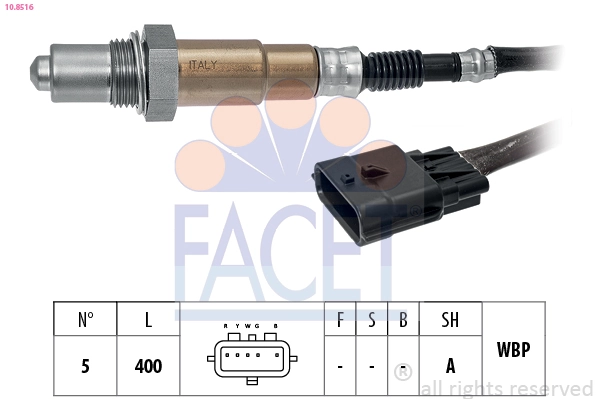 Sonde lambda FACET 10.8516