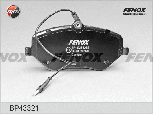 Kit de plaquettes de frein, frein à disque FENOX BP43321