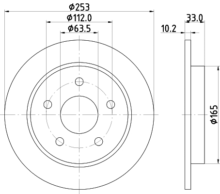 Disque de frein MINTEX MDC410