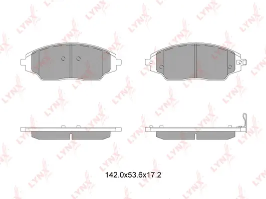 Kit de plaquettes de frein, frein à disque LYNXAUTO BD-1818
