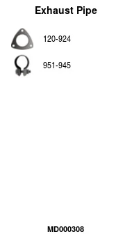 Tuyau d'échappement FA1 MD000308