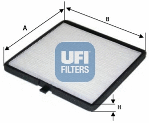 Filtre, air de l'habitacle UFI 53.126.00