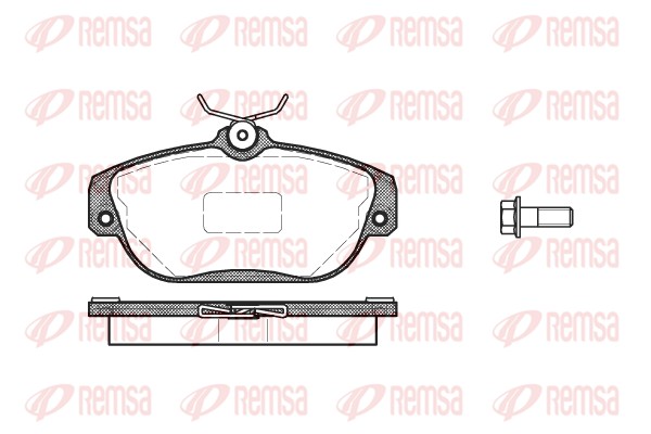 Kit de plaquettes de frein, frein à disque REMSA 0368.10