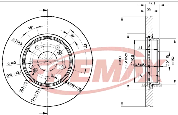 Disque de frein FREMAX BD-5251