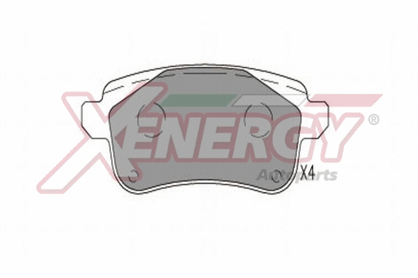 Kit de plaquettes de frein, frein à disque AP XENERGY X41369