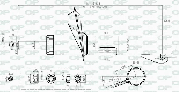 Amortisseur OPEN PARTS SAB8402.31