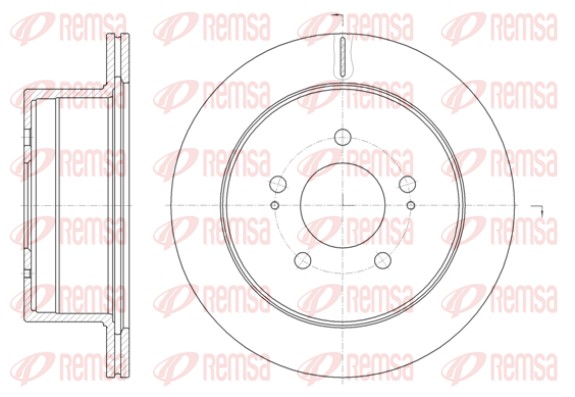Disque de frein REMSA 61398.10