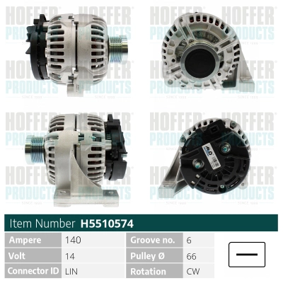 Alternateur HOFFER H5510574