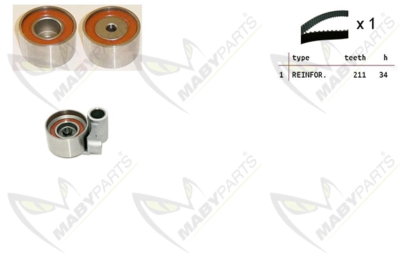 Kit de courroie crantée MABYPARTS OBK010528