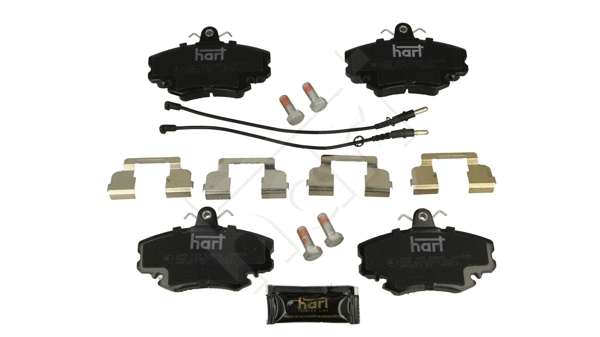 Kit de plaquettes de frein, frein à disque HART 249 159