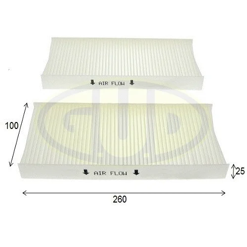 Filtre, air de l'habitacle G.U.D. GCF2623