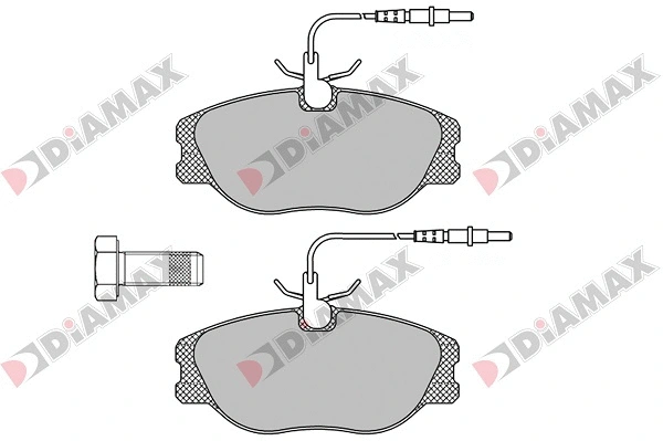 Kit de plaquettes de frein, frein à disque DIAMAX N09039