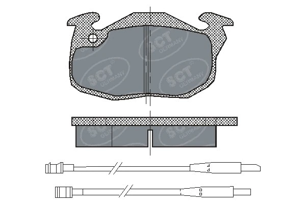 Kit de plaquettes de frein, frein à disque SCT - MANNOL SP 107 PR
