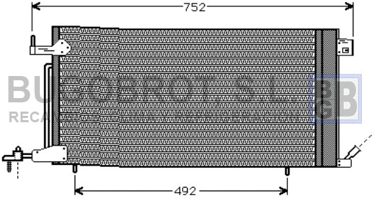 Condenseur, climatisation BUGOBROT 62-PE5187