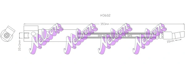 Flexible de frein KAWE H3602