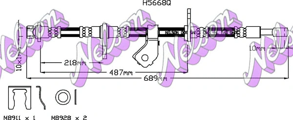 Flexible de frein KAWE H5668Q