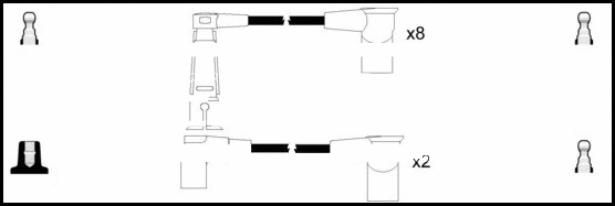 Kit de câbles d'allumage LEMARK HOES1167