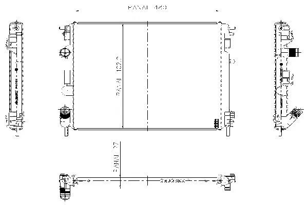 Radiateur, refroidissement du moteur ORDONEZ 1020790803