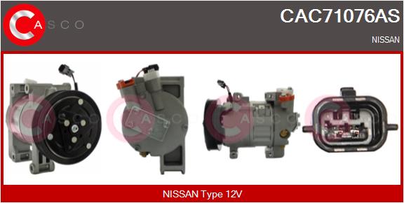Compresseur, climatisation CASCO CAC71076AS