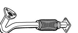 Tuyau d'échappement VEGAZ GmbH DAR-107