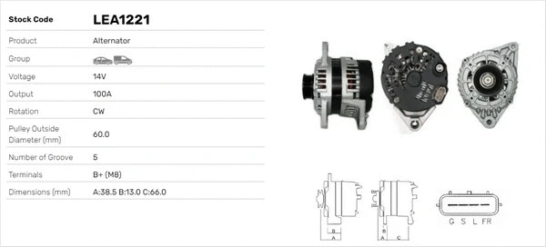 Alternateur LUSA LEA1221