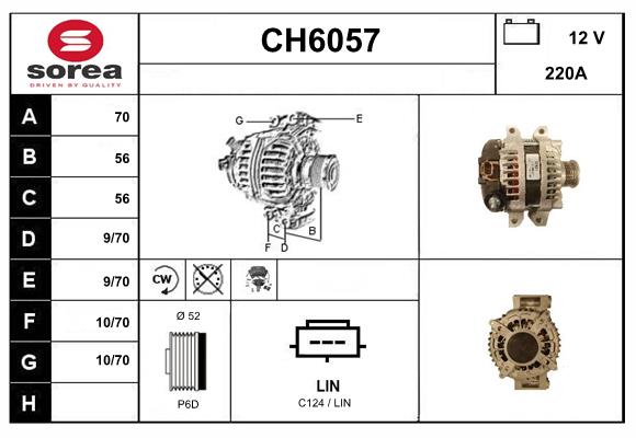 Alternateur SERA CH6057
