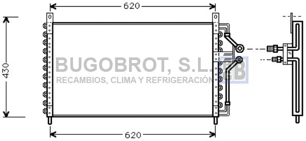 Condenseur, climatisation BUGOBROT 62-OL5226