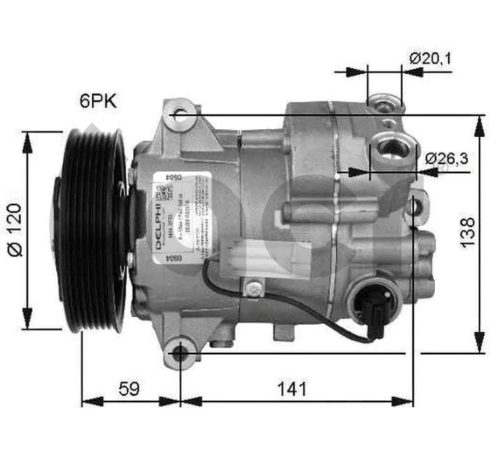 Compresseur, climatisation ACR 133185
