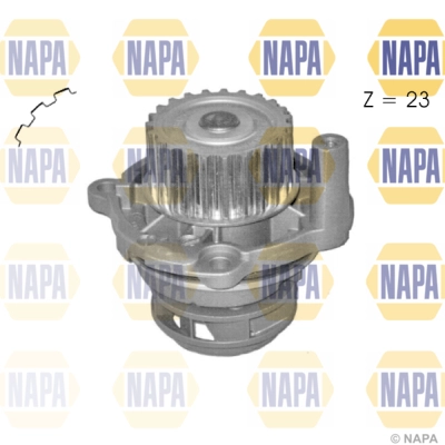 Pompe à eau, refroidissement du moteur NAPA NWP1032