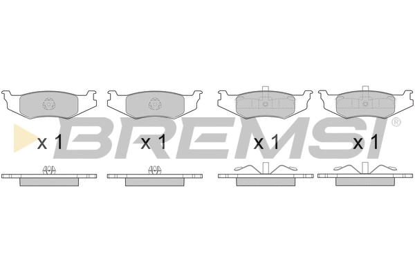 Kit de plaquettes de frein, frein à disque BREMSI BP3390