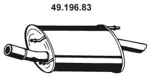 Silencieux arrière EBERSPÄCHER 49.196.83