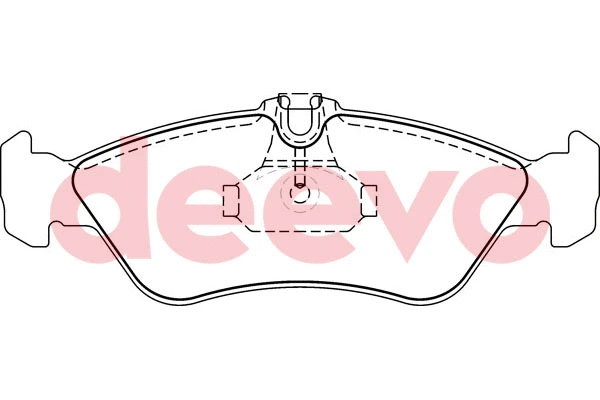 Kit de plaquettes de frein, frein à disque DEEVO BP63060