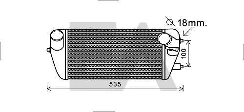 Refroidisseur d'air de suralimentation EACLIMA 36A36002
