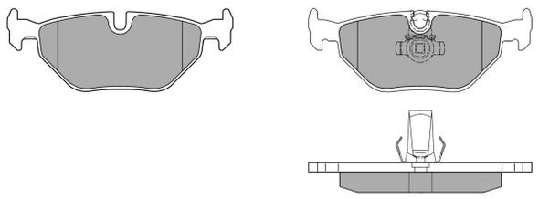 Kit de plaquettes de frein, frein à disque FREMAX FBP-0733