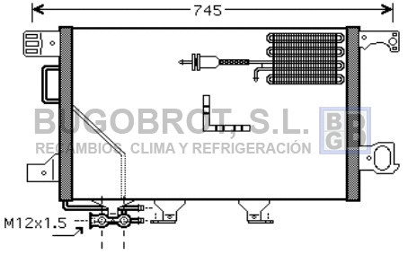 Condenseur, climatisation BUGOBROT 62-MS5361