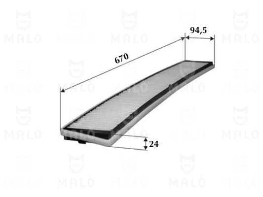 Filtre, air de l'habitacle AKRON-MALÒ 1530881