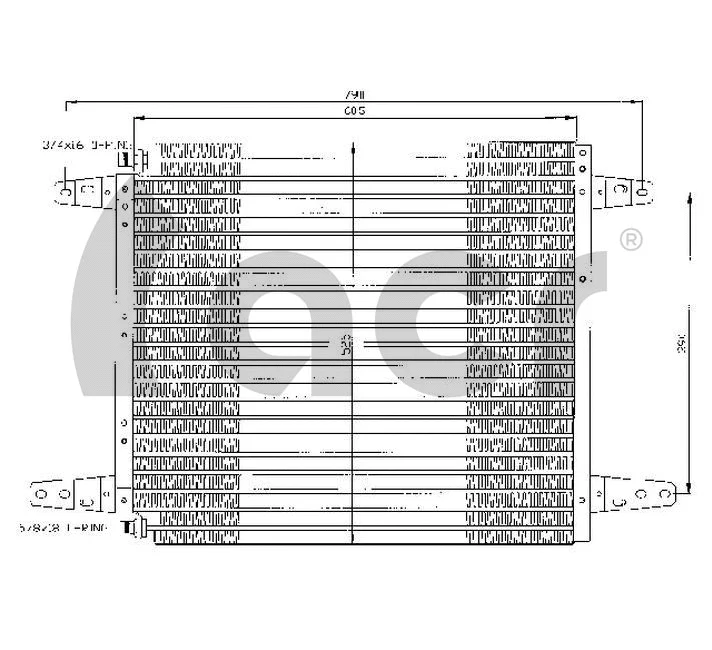 Condenseur, climatisation ACR 300350