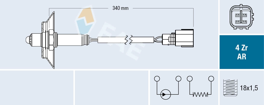 Sonde lambda FAE 75672