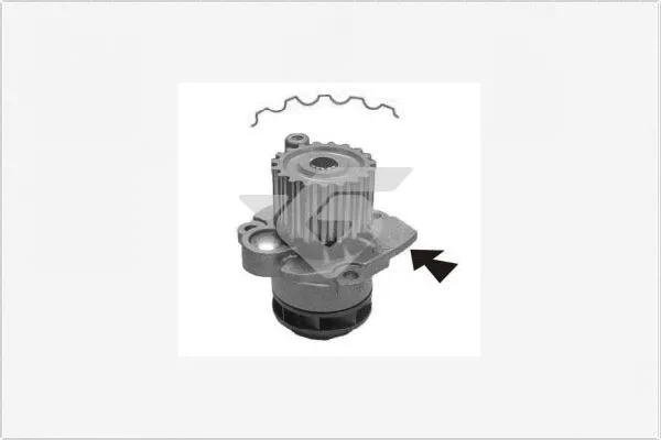 Pompe à eau, refroidissement du moteur HUTCHINSON WP57
