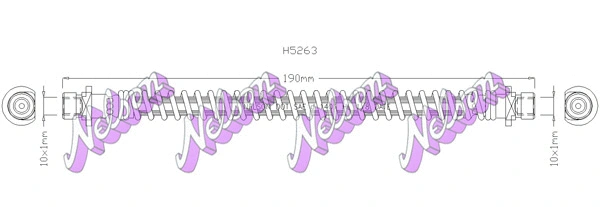Flexible de frein KAWE H5263