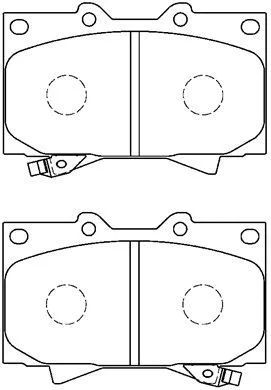 Kit de plaquettes de frein, frein à disque AISIN A1N005