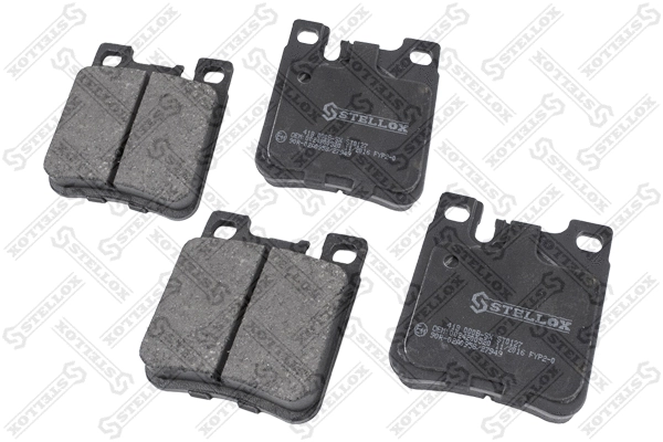 Kit de plaquettes de frein, frein à disque STELLOX 418 000B-SX