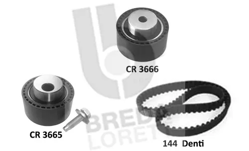 Kit de courroie crantée BREDA LORETT KCD0787
