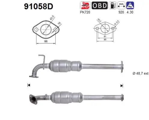 Catalyseur AS 91058D