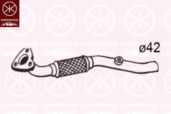 Tuyau d'échappement KLOKKERHOLM 50248630