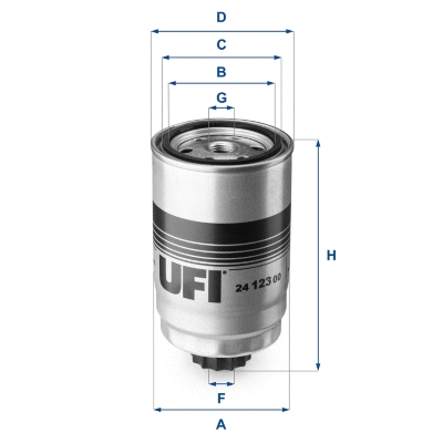 Filtre à carburant UFI 24.123.00